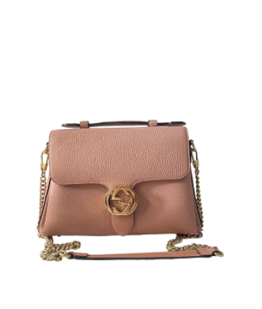 Gucci Rose Dollar Interlocking G Top Handle Bag