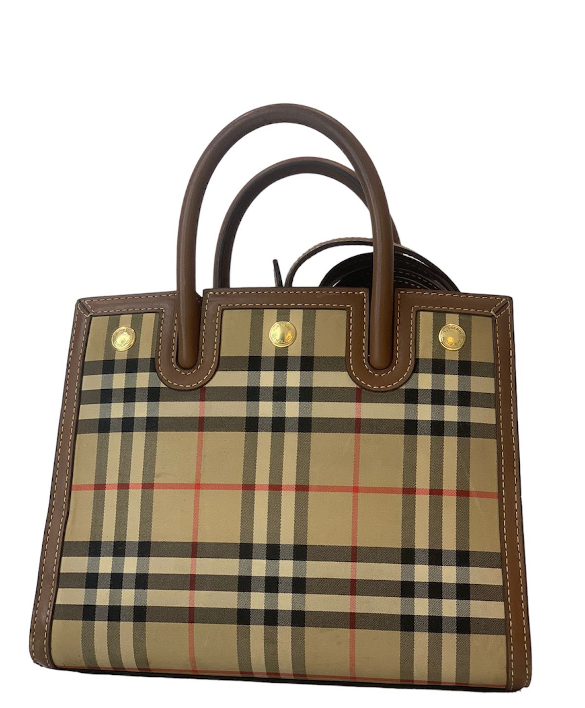 Burberry Title Vintage Check Small Bag