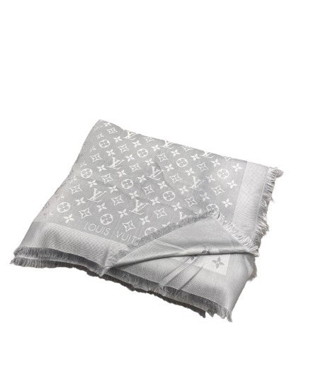 Louis Vuitton Grey Monogram Scarf