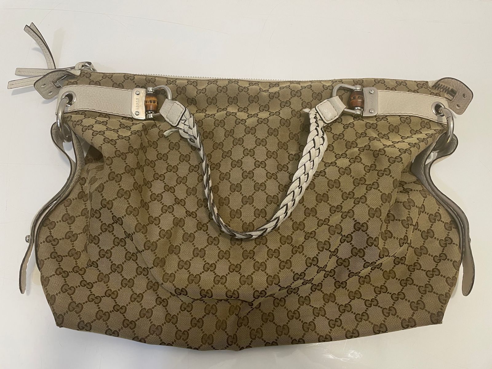 Gucci Bicolor GG Shoulder Bag