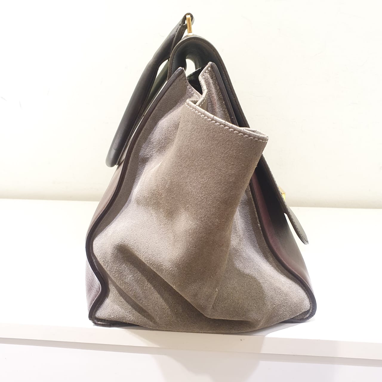 Celine Bicolor Trapeze All Soft Shoulder Bag