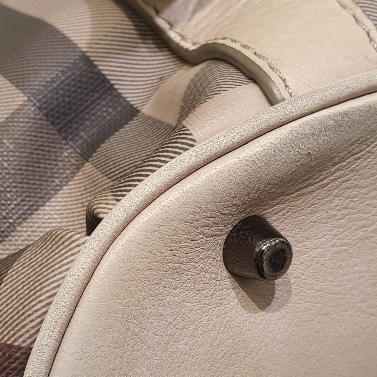 Burberry Beige Smoked Check Northfield Crossbody Bag