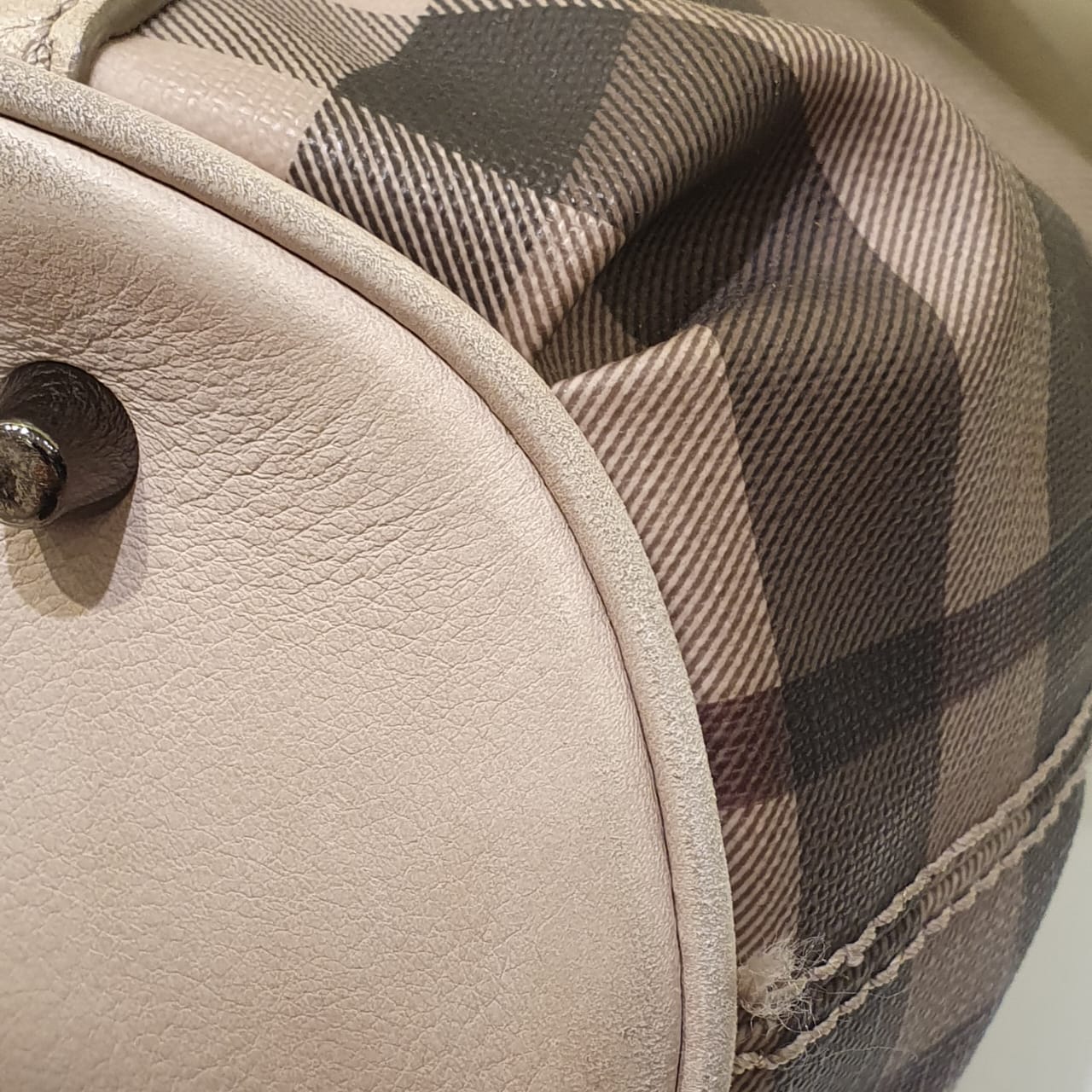 Burberry Beige Smoked Check Northfield Crossbody Bag