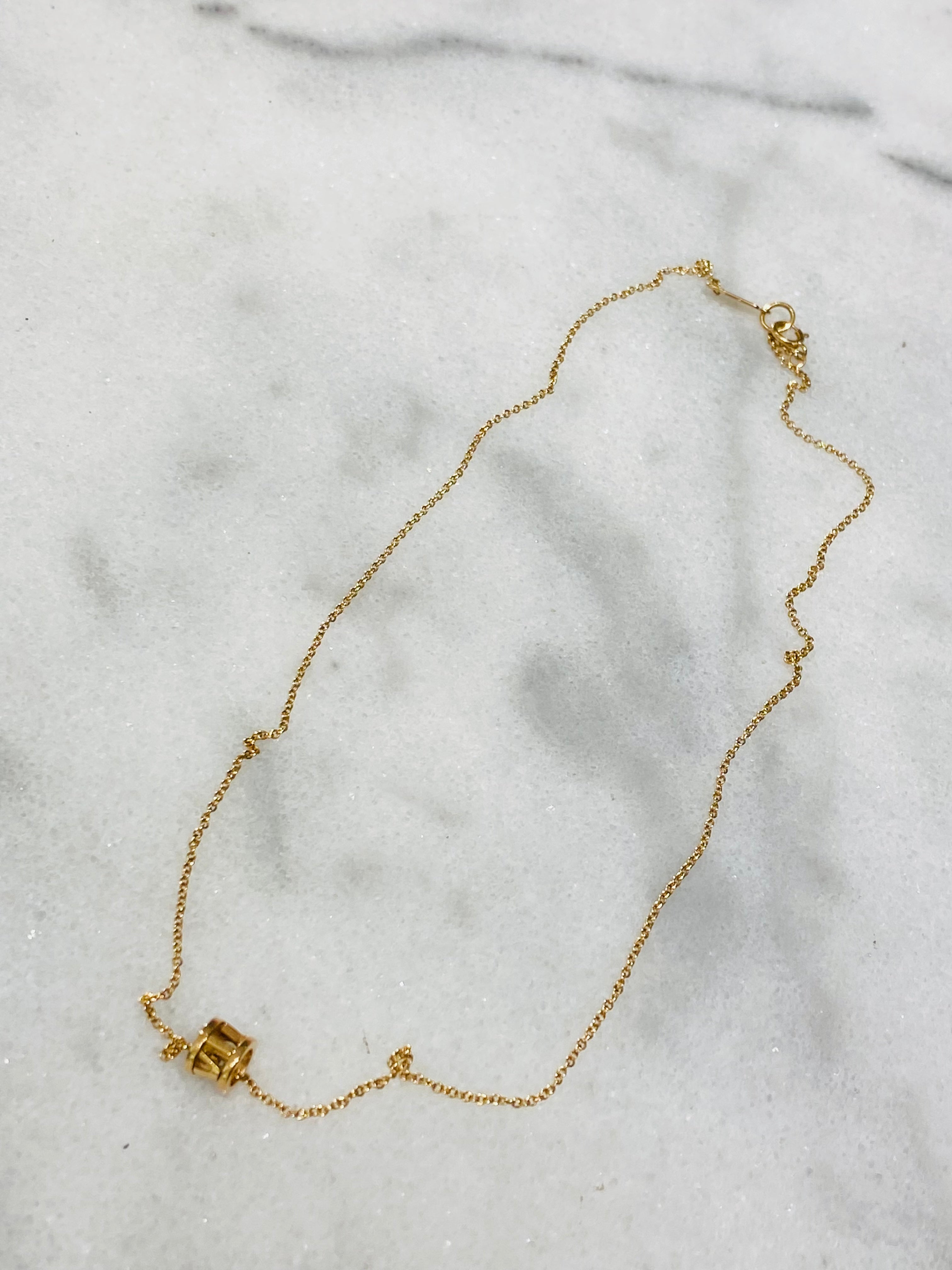 Tiffany & Co 18K Yellow Gold Round Necklace