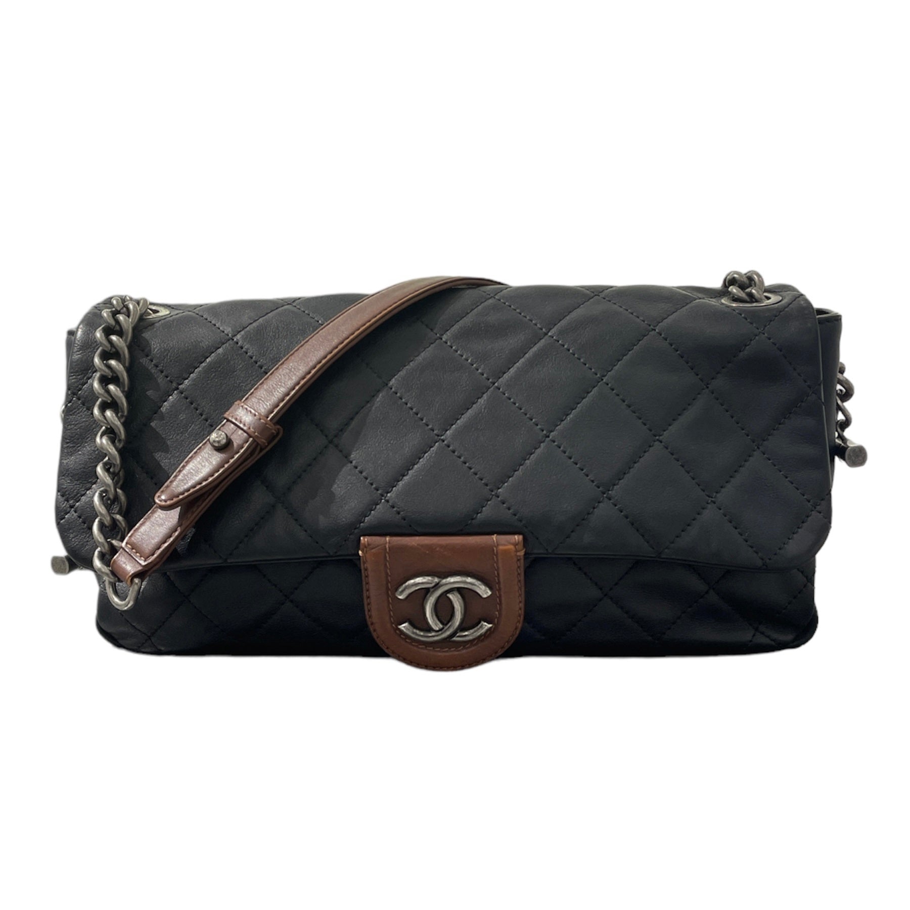 Chanel Bicolor CC Country Chic Flap Bag