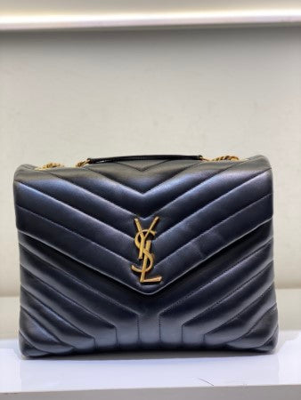 YSL Black Loulou Medium Bag