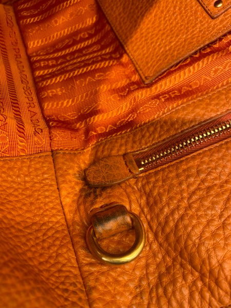 Prada Orange Vitello Daino Bag