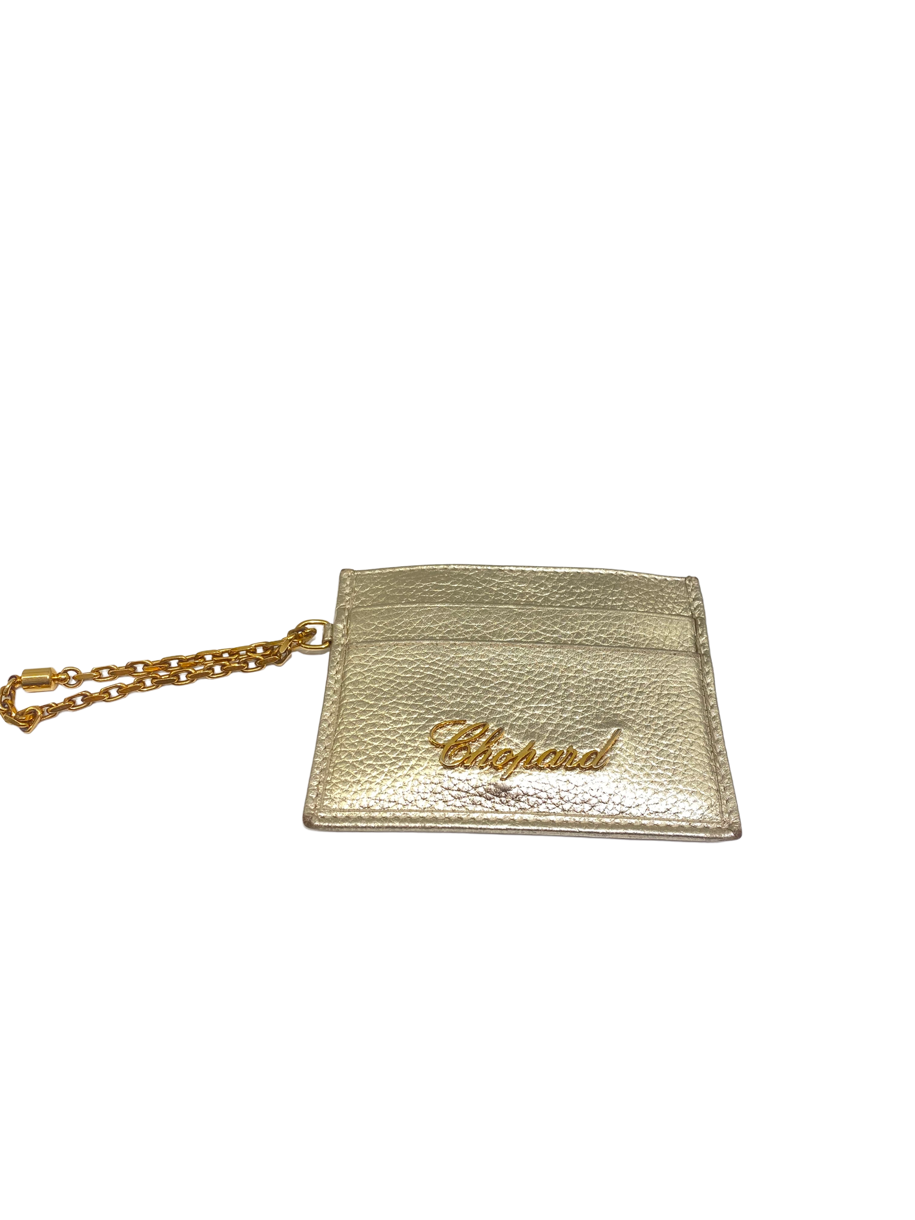 Chopard Metallic Gold Card Holder