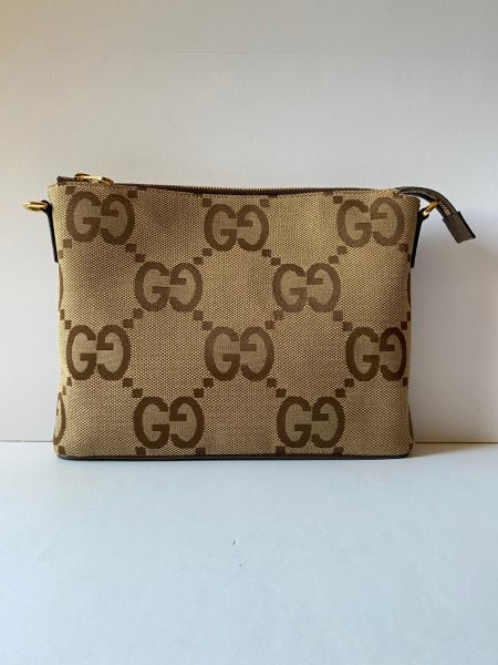 Gucci Brown Jumbo GG Messenger Bag