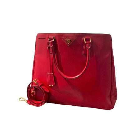 Prada Red Vernice Vertical Tote Bag