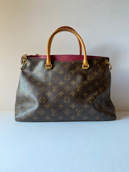 Louis Vuitton Monogram Burgundy Pallas Tote Bag