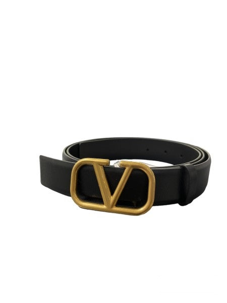 Valentino Black Vlogo Belt 44
