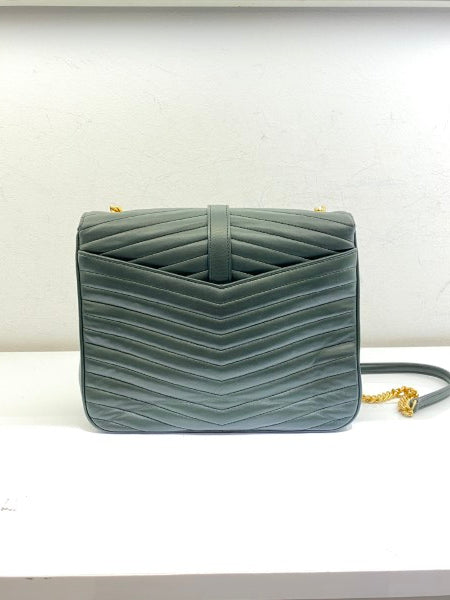 YSL Green Sulpice Medium Shoulder Bag