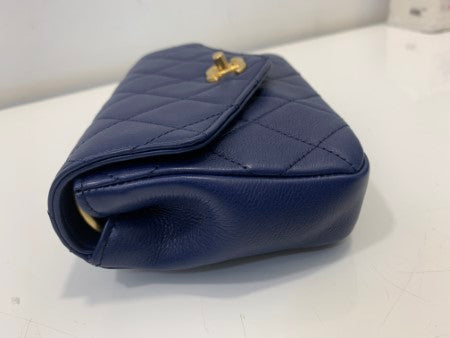 Chanel Blue CC Flap Belt Bag