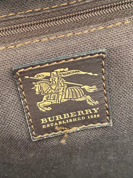 Burberry Brown Haymarket Hobo Bag