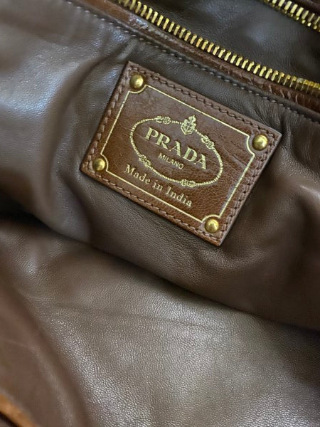 Prada Brown Tote Bag