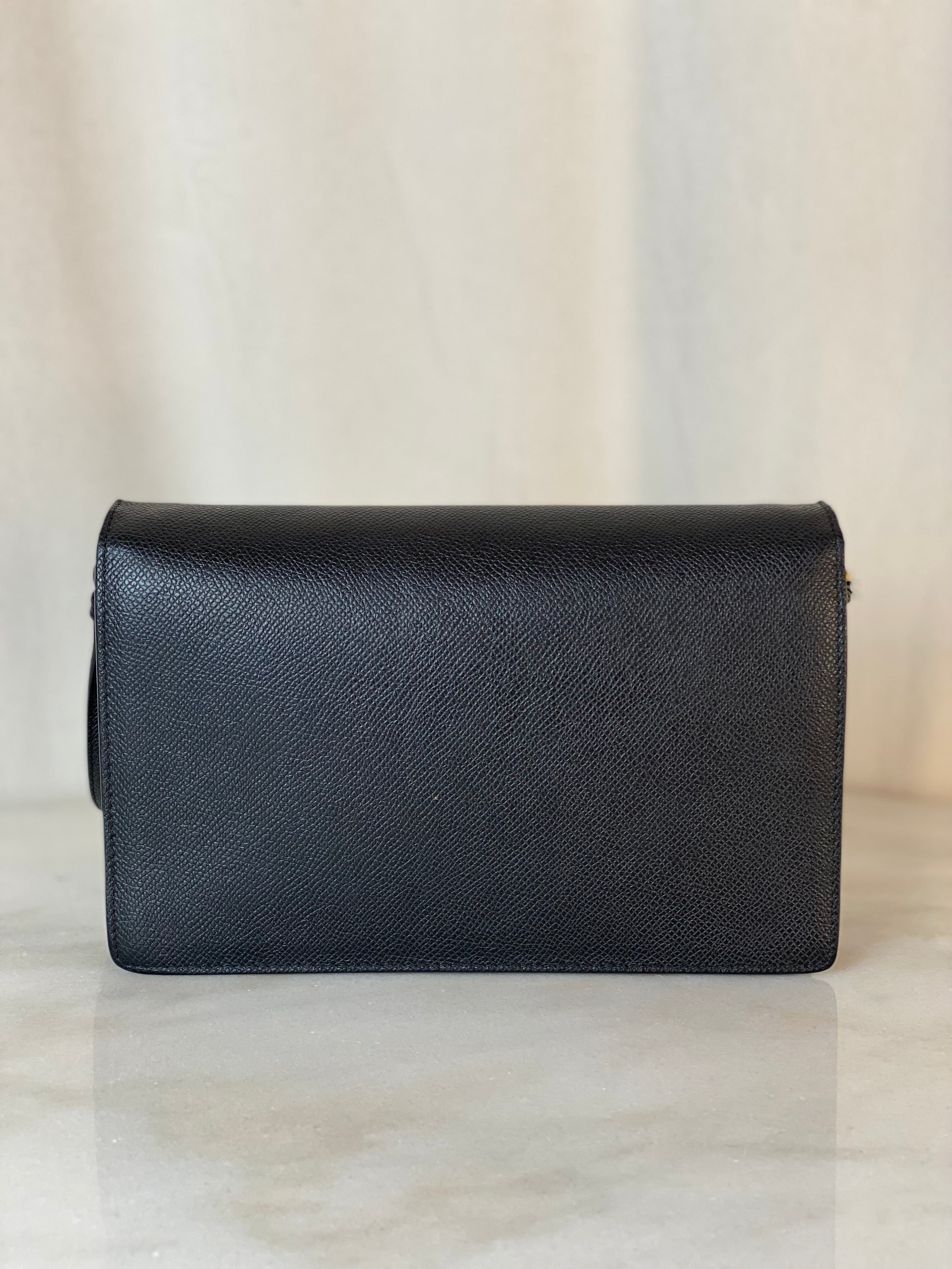 Christian Dior Black Saddle Crossbody Pouch