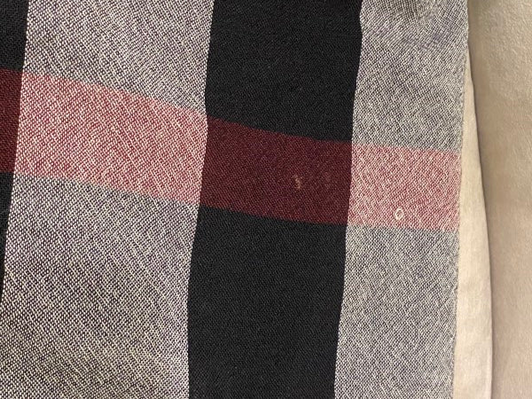 Burberry Tricolor Check Square Shawl