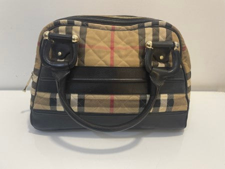 Burberry Bicolor House Check Tote Bag