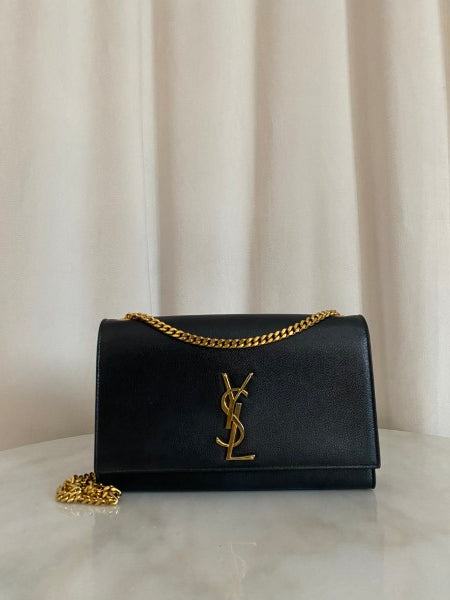 YSL Black Kate Medium Bag