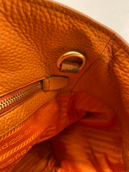 Prada Orange Vitello Daino Bag