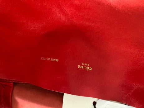 Celine Red Horizontal Cabas Sherry Bag