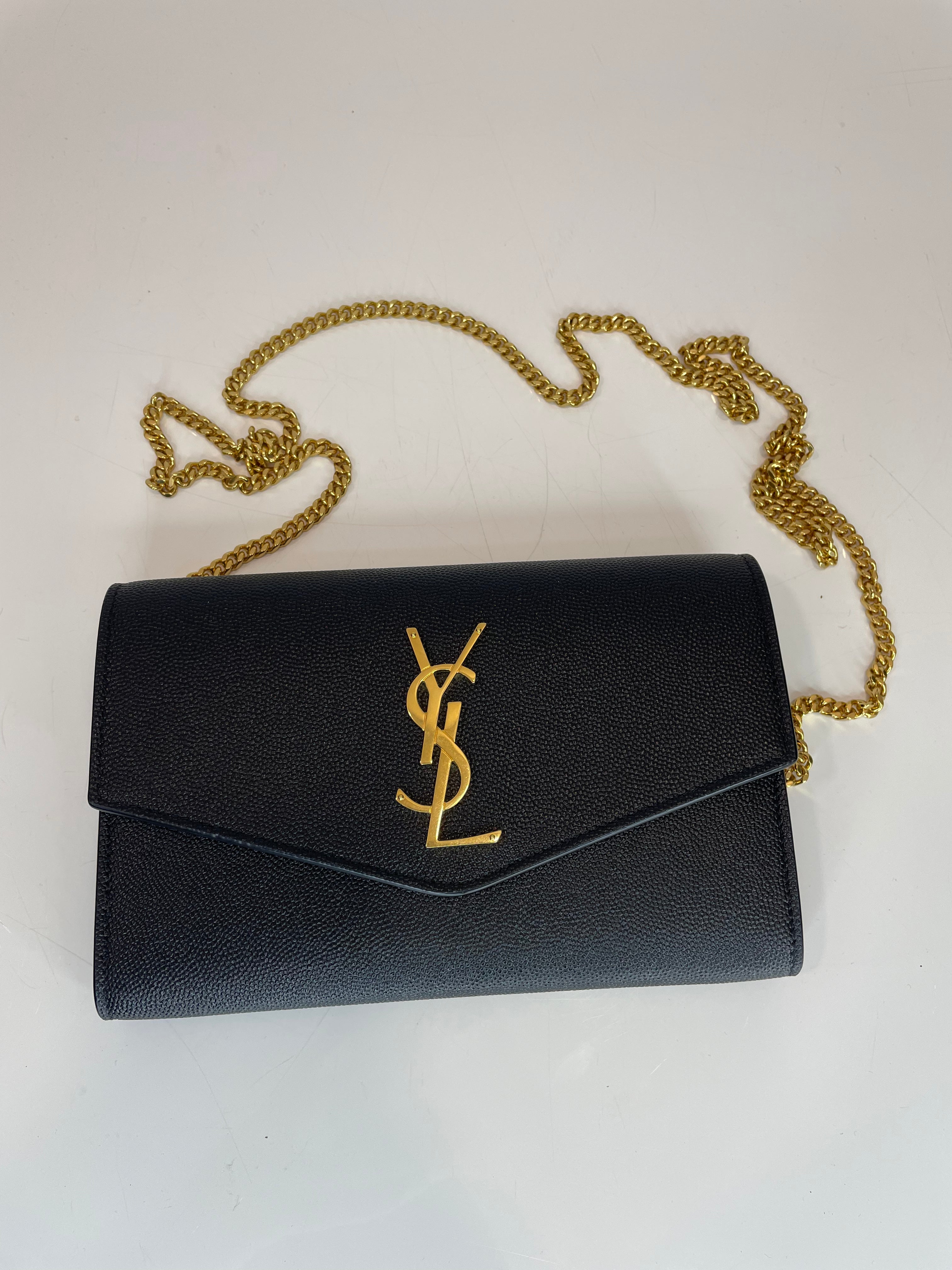 YSL Black Uptown Crossbody Bag