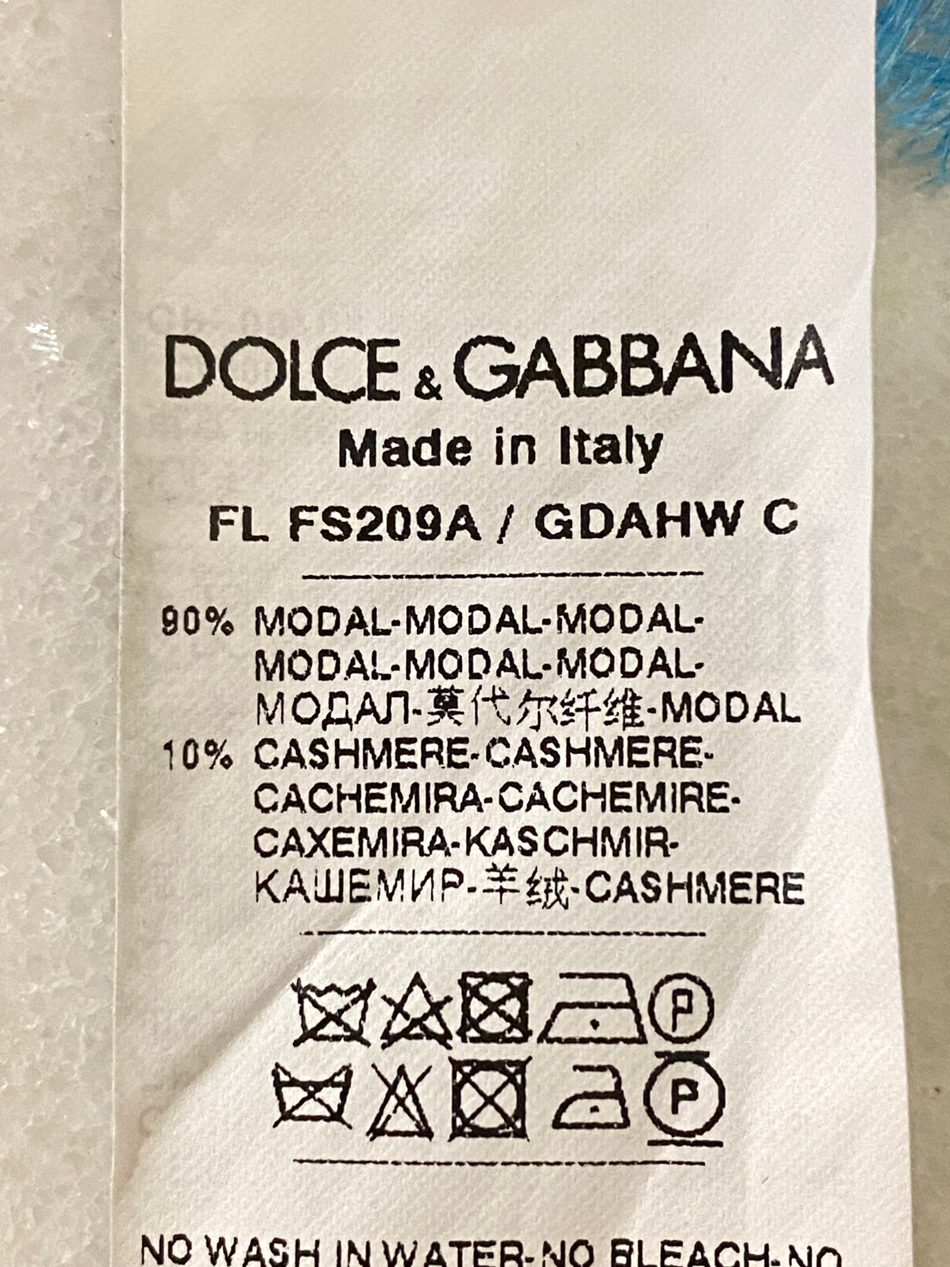 Dolce & Gabbana Tricolor Flowery Scarf