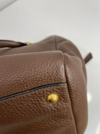 Prada Brown Vitello Phenix Bag