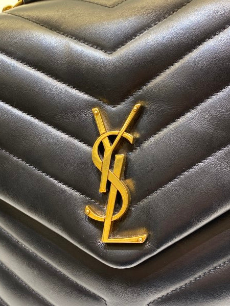 YSL Black Loulou Medium Bag