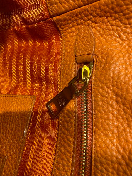 Prada Orange Vitello Daino Bag