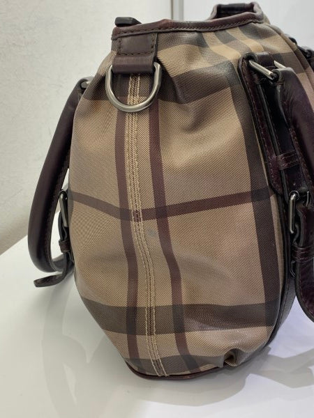 Burberry Bicolor Bridle House Check Bag