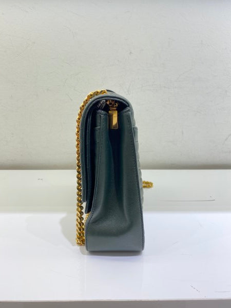 YSL Green Sulpice Medium Shoulder Bag