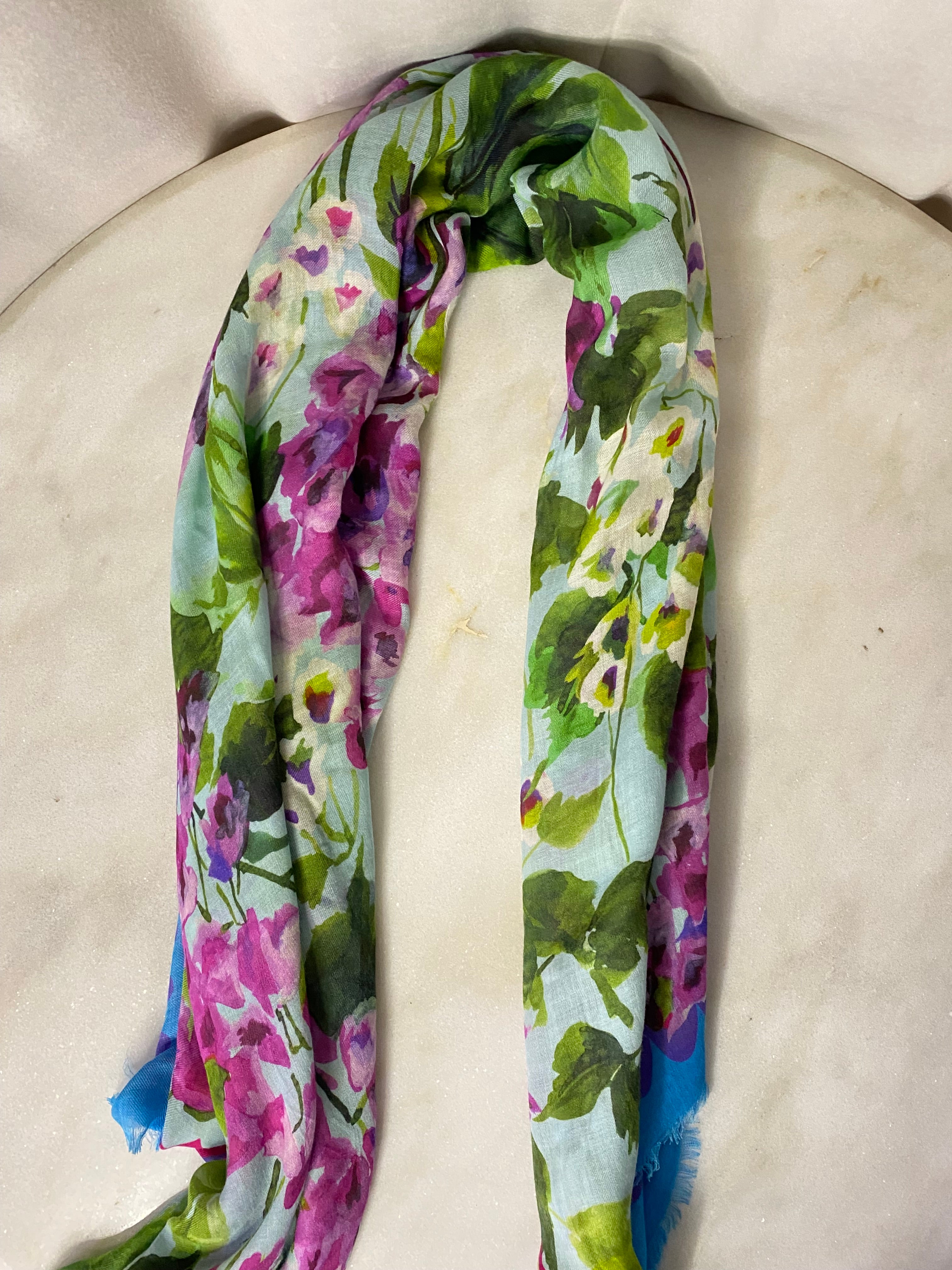 Dolce & Gabbana Tricolor Flowery Scarf