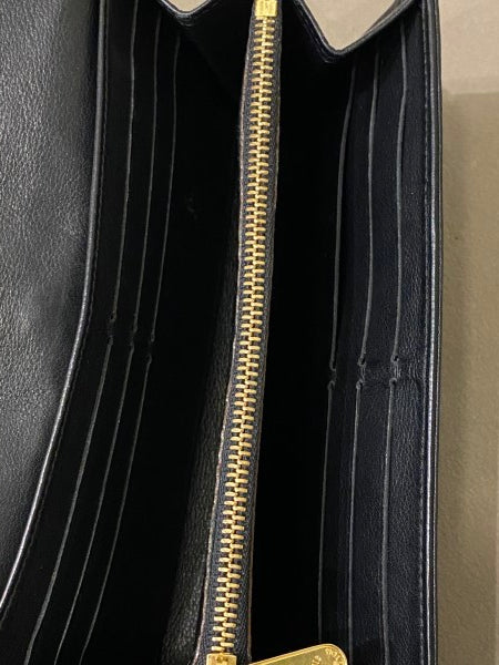 Louis Vuitton Black Empreiante Wallet with Initials