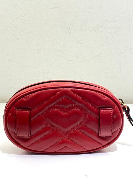 Gucci Red Marmont Belt Bag