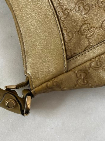 Gucci Gold GG D Ring Hobo Bag