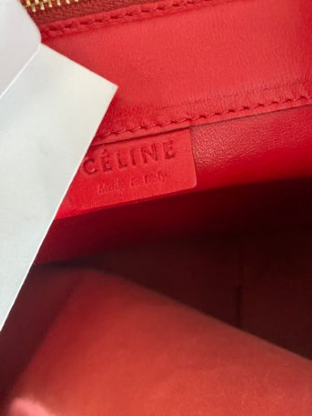 Celine Red Horizontal Cabas Sherry Bag