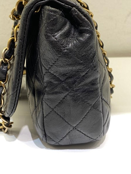 Chanel Black Single Flap Medium Bag