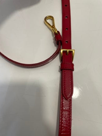 Prada Red Vernice Vertical Tote Bag