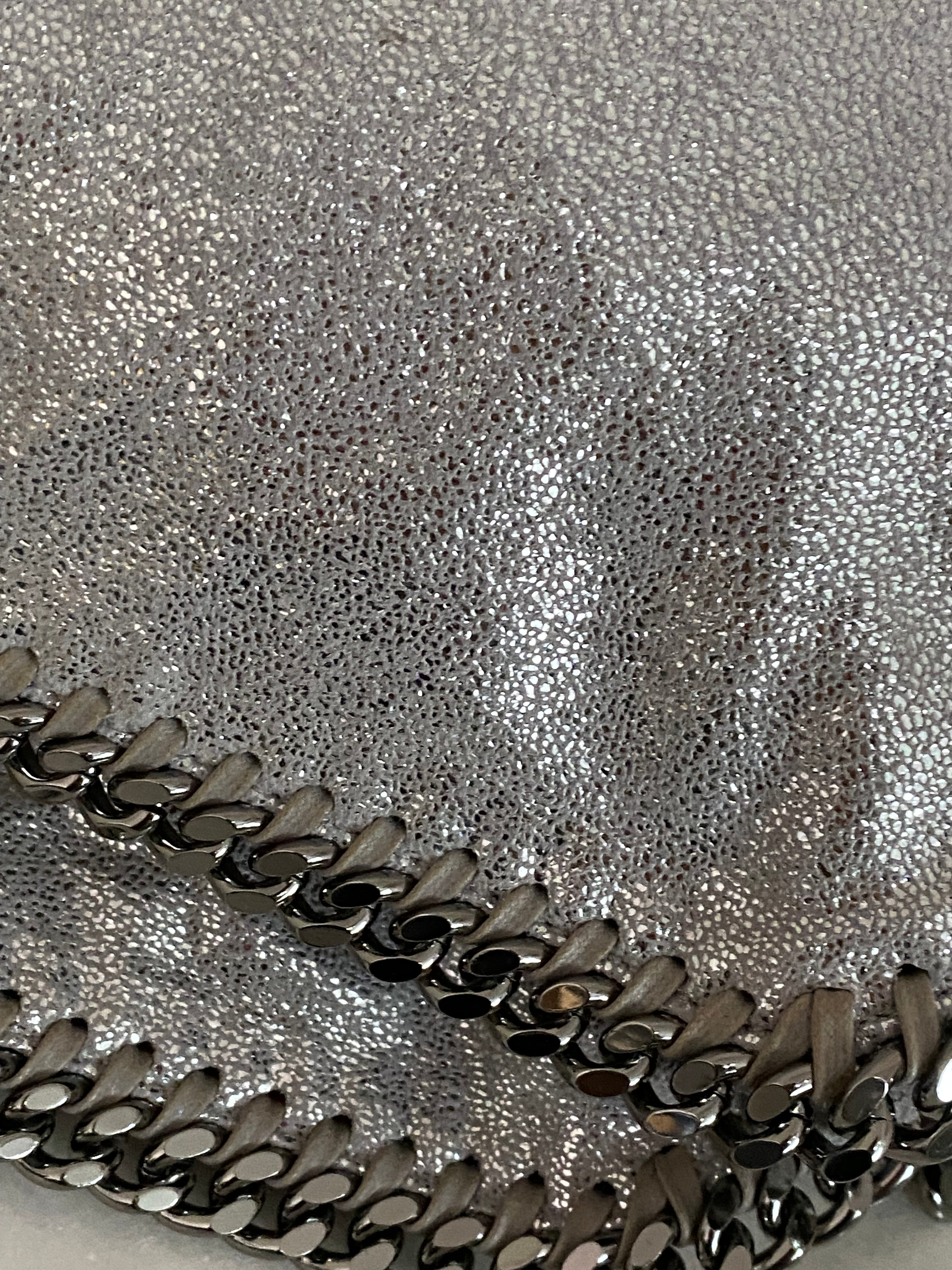 Stella Mccartney Metallic Silver Falabella Bag