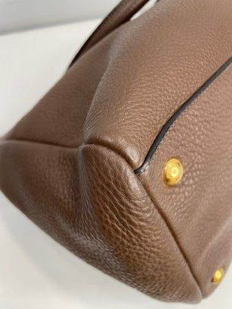 Prada Brown Vitello Phenix Bag