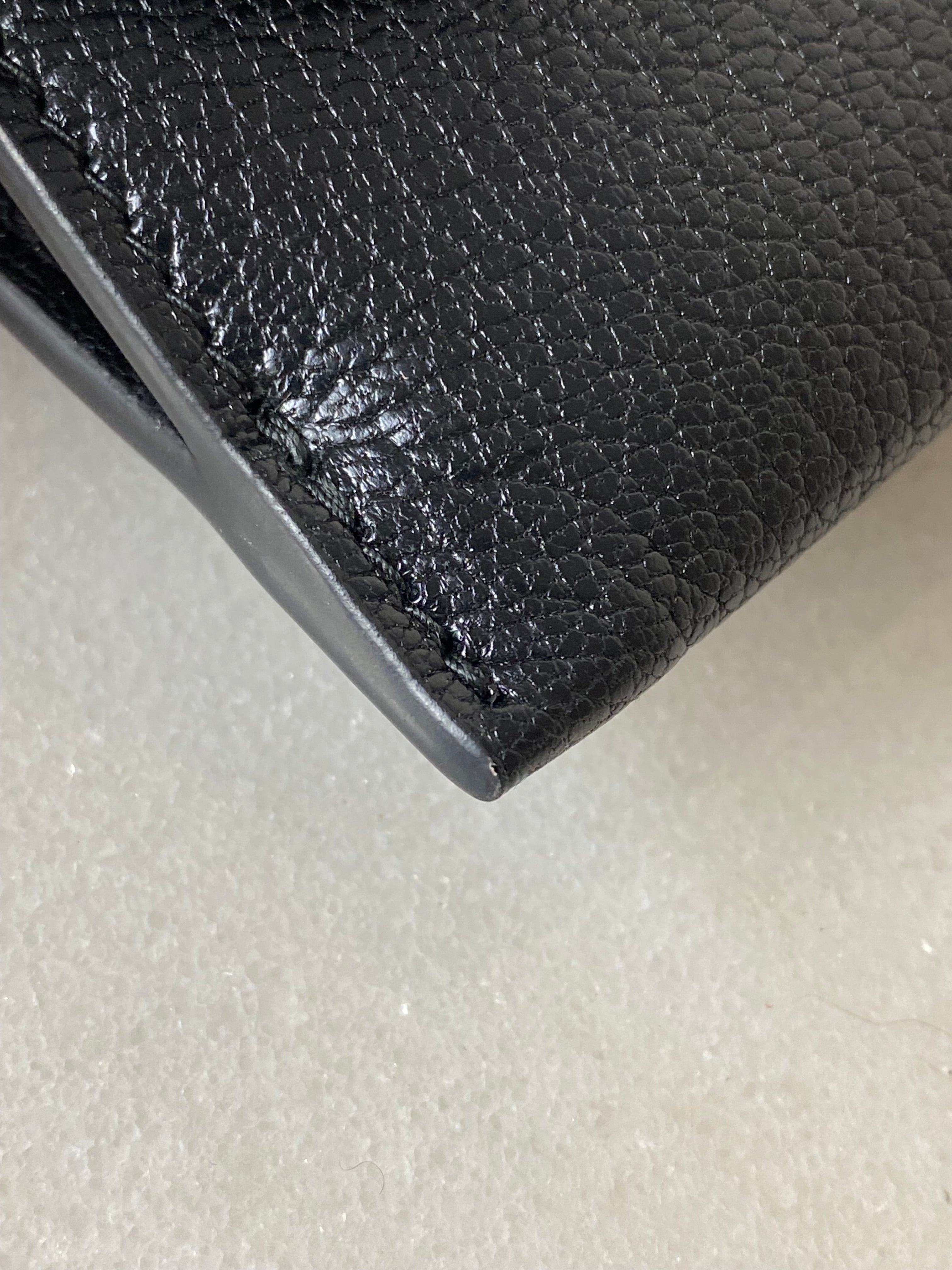 Christian Dior Black Saddle WOC