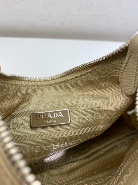 Prada Beige Re-Edition Multi Pochette Bag