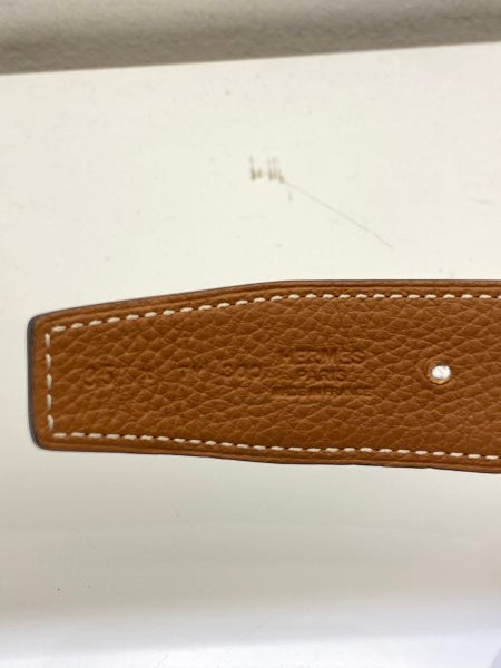 Hermes Bicolor H Buckle Reversible Men Belt