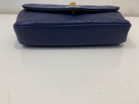 Chanel Blue CC Flap Belt Bag