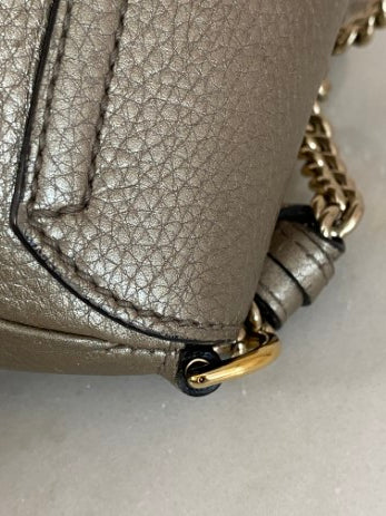 Gucci Metallic Gold Soho Small Crossbody Bag