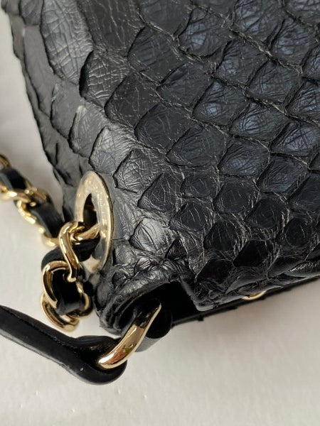 Chanel Black Python Around WOC