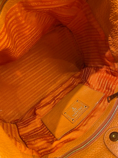 Prada Orange Vitello Daino Bag