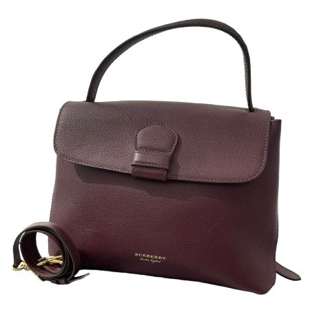 Burberry Burgundy House Check Camberley Bag